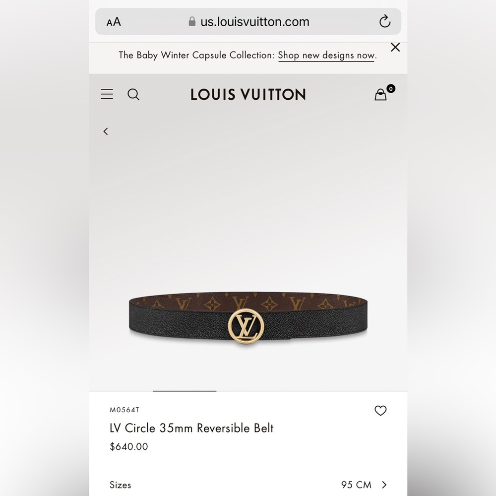 Louis Vuitton belt